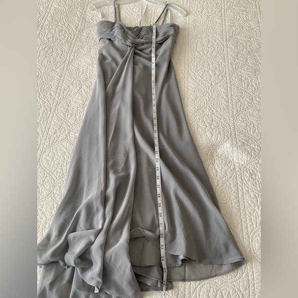 NWOT David’s Bridal Chiffon Strapless Dress Sz 2 - Picture 8 of 12